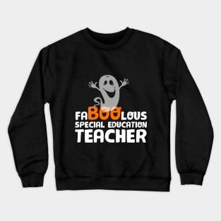 Faboolous Special Education Teacher Halloween Cost Crewneck Sweatshirt